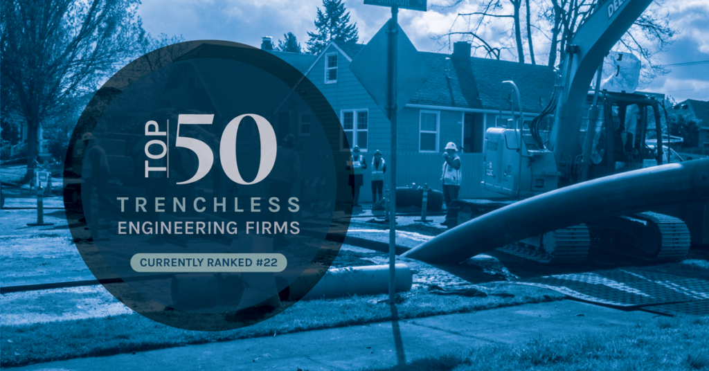 Consor ranked #22 on the Top 50 Trenchless Engineering Firms list.